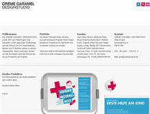 Tablet Screenshot of cremecaramel.de